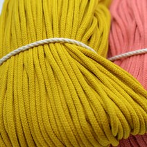 올댓위빙 컬러 스트링실, 03 겨자, 180cm