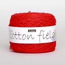리네아 코튼필드 뜨개실 4p, 315-레드, 150m