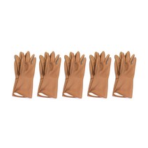 글러브센스 라텍스 고무장갑 S사이즈 베이지, 1개입, 5개