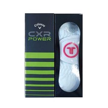 캘러웨이 CXR POWER 골프공 2피스 3구 + 여성용 투썸 반양피 골프장갑 양손착용 21호, 혼합색상, 1세트