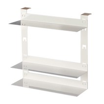씨클라우드 파티션 3단 철재 책상 선반 60mm, 화이트, 1개