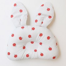꿈두부 토끼 유아동 짱구베개, 볼빨간 사과