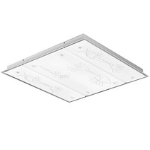 LED 플라워철판 거실 4등 100W 칩 랜덤발송, 혼합색상