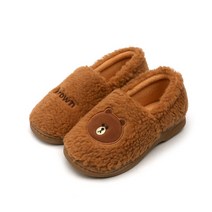 라인프렌즈 아동용 브라운앤프렌즈 브라운 페이털실내화