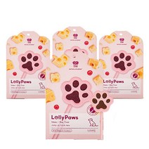 네추라너리쉬 롤리포우 리얼미트 사탕 덴탈개껌 강아지 디저트 5p, 치즈 + 크랜베리 혼합맛, 4개