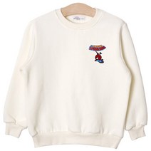 뉴욕꼬맹이 아동용 MARVEL 스파이더맨 와펜 기모 맨투맨 L005