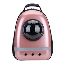 언더독 반려동물 우주선 이동가방 백팩, 핑크