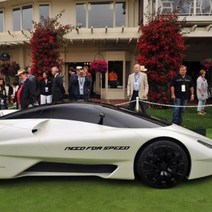 개굿카 니드포스피드 옆 라인 커스텀 데칼 자동차 스티커, 블랙, 2개