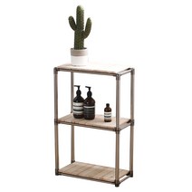 참생활 스테인리스 히노끼 욕실 선반 3단, 혼합색상, 1개