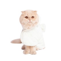 캣츠모리 반려동물 물먹는 목욕 가운, 아이보리