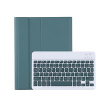 디플 애플펜슬거치가능 다이어리형 태블릿PC 케이스 + 블루투스 키보드 T11B, 그린