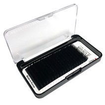 미라클 에어플랫 블랙 밍크모 인조 속눈썹 J컬 0.2 x 8 mm, 1세트