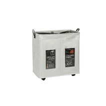 이동식 런드리 햄퍼 2칸, 라이트그레이, 1개