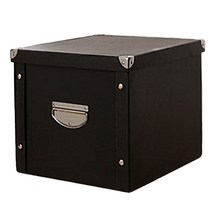 마켓에이 북유럽감성 조립식 다용도 수납함 31.5 x 22.8 x 13.7 cm, 블랙, 1개