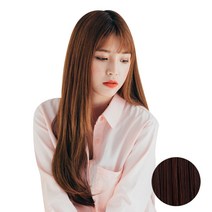 픽앤웨어 똑딱이 붙임머리 피스 C컬펌 M, 레드 브라운, 1개