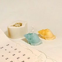 A타입 나발 고동 소라 캔들 입체 실리콘 몰드 1구 스몰 43 x 29 x 20 mm 2p
