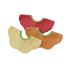 애플아이 클래식침받이 롤링턱받이 3종세트, 과일, 3개