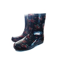 보생 K투명 여성 반장화, 장미, 240