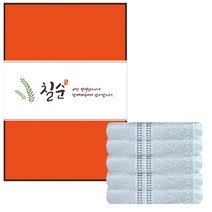 송월타월 도브스티치 세면타월 140g 30수 면사 + 케이스 + 칠순 팔순 기념띠지 A타입 500 x 70 mm, 연회색(세면타월), 랜덤발송(케이스), 5세트