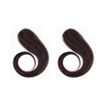 잇츠리빙 앞머리 가발 25cm, 2개, 자연 갈색