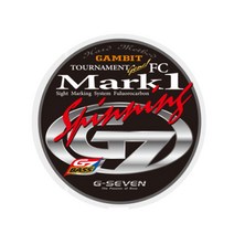 GAMBIT G7 지세븐 마크1 카본라인 배스 낚싯줄 2lb 스피닝, 투명 + 핑크
