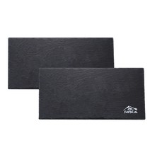 코랄리아 블랙스톤 직사각 접시 2p, 직사각 기본(1개)