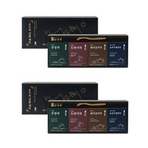 안국봉 순수차 4종 선물세트 + 쇼핑백, 우엉차 + 돼지감자차 + 도라지차 + 도라지생강티백, 2세트