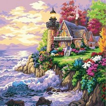 피포페인팅 명화 그리기 DIY 세트, 해안마을