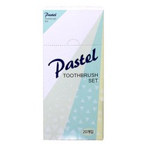파스텔 이중미세모 칫솔 4종 x 5p 세트, 1세트, 20개