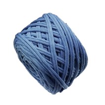 패브릭얀 마크라메 뜨개실 반 볼, 08 그레이블루