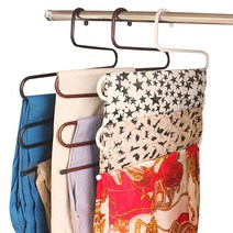 논슬립 5단 옷걸이 3종 세트, 블랙, 브라운, 화이트, 3개입