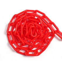 가드라인 플라스틱 체인 레드 T10mm x 25m, 1개