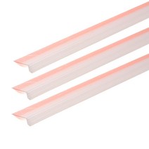 다온 4중날 투명 틈막이 현관형 32mm x 1m, 3개