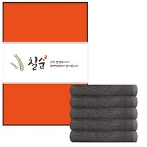 송월타월 클린 무지 세면타월 150g 30수 x 5p + 케이스 랜덤발송 5p + 칠순팔순띠지 A타입 500 x 70 mm 5p 세트, 회색, 1세트