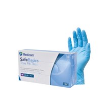 메디컴 세이프베이직 니트릴 글러브 블루 XS, 100개, 1개, 미니(XS)