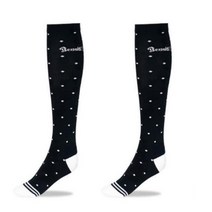 데니스골프 여성용 니삭스, 땡땡이 검정