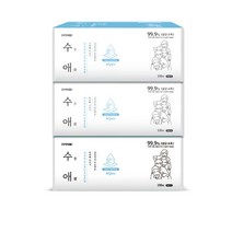 자우버 수애 손소독 티슈 실속형, 3개, 100개입