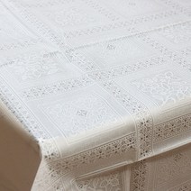 다이아시트 PVC 방수 식탁보 PTS1020, 백사각, 폭 120cm x 길이 150cm