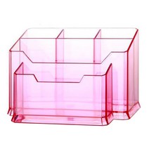 네일아용품 정리함 2단, 레드, 1개