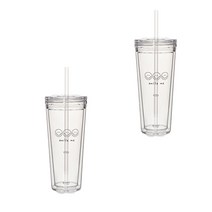 쓰임 해피니스 아이스 텀블러 2p, 스마일, 500ml