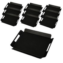 SKCAMEL 사각 스낵 쟁반 일반 10p, 검정