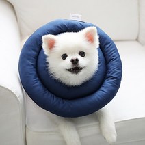 카카몽 반려동물 UFO 쿠션 넥카라 딥네이비 M, 1개