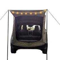 감성 카크닉 차박 트렁크텐트 폴대형 130 x 100 x 160 cm, 카키, 2인용