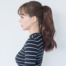 에스홀릭 스몰핀 집게달비 제시 포니테일 가발, 옅은초코브라운, 1개