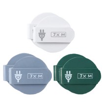 전선정리 클립형 플러그 걸이 3종 x 2p, 1세트