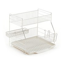 하이라인 플랫 스탠드 올스텐 식기건조대 2단, 아이보리