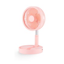 구스페리 탁상용 대용량 무선 충전 휴대용 스탠드 선풍기, 핑크, N10S