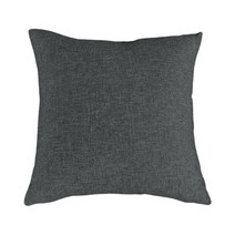 와다다샵 린넨 무지 쇼파 쿠션 솜포함, 다크그레이