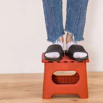 트렌디큐브 파스텔 휴대용 접이식 의자, 레드
