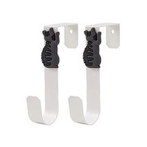 냥이 문틀걸이 고리 도어 후크, 화이트 + 블랙, 2개